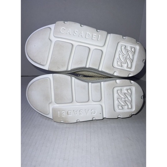 Casadei Nexus Hanoi Woman’s White On White Size US 8 1/2 EUC Made In Italy - Picture 10 of 16